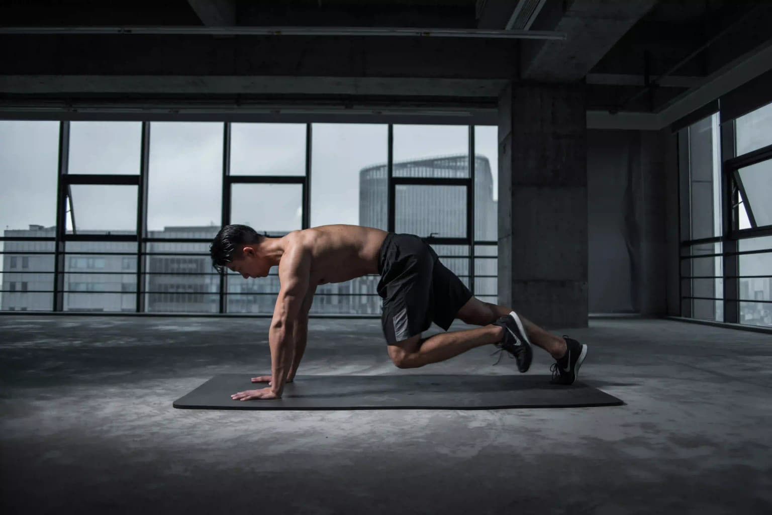 Man doing pushups